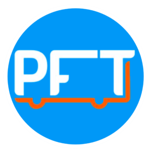 PFT.ny Peter Laursen Flytte- og Teknisktransport new logo blue